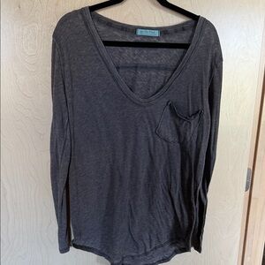 We The Free Charcoal Long Sleeve Tee